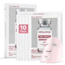 HEALOINE Salmon DNA PDRN Pink Deep Collagen Gesichtsmaske, Gesichtsmaske fr empfindliche, gereizte Haut, feuchtigkeitsspendend, straffend und feucht
