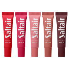Saltair Hydrating Lip Oil Balm Klarer und getnter Lipgloss Essentials Shades 5er-Pack. Feuchtigkeitsspendende, vegane Pflege fr trockene, rissige L
