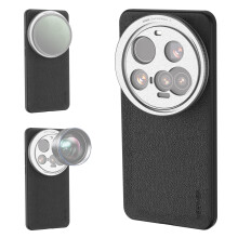 NEEWER 15 Ultra Case  Protective Phone Case Compatible with Xiaomi 15 Ultra  Heavy Duty TPU + PC Faux Leather with 17mm Lens Mounts & 67mm Filter