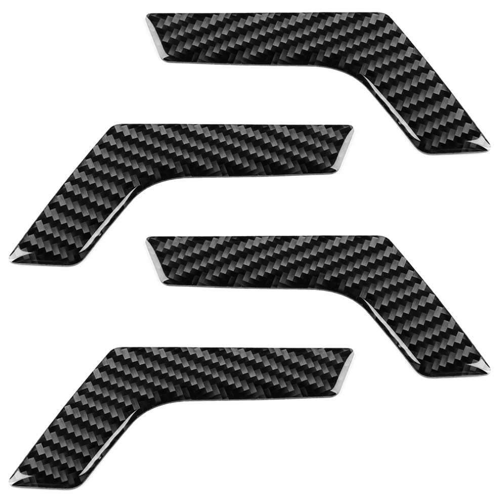 4Pcs Carbon Fiber Inner Interior Door Handle Trim Cover For Mercedes W204 2005-2012 6901324631274
