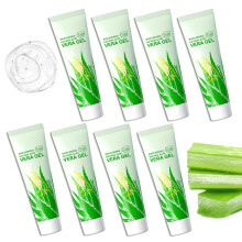 Wenjlyj 8pcs gel de aloe vera para la cara y la piel alae vera gel hidratando despus de la crema solar para el tamao de viaje locin hidratante par