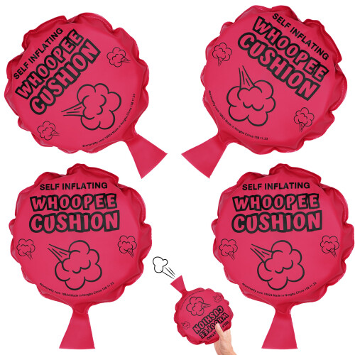 4E's Novidade 4-Pack Grandes Almofadas Whoopee Autoinflveis ????Almofada Whoopee de 7 Polegadas Usos para Brinquedos de Almofada de Prank para C