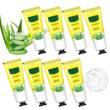 Wenjlyj 8pcs gel de aloe vera para la cara y la piel alae vera gel hidratando despus de la crema solar para el tamao de viaje locin hidratante par