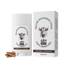 Tallow Deodorant Stick Aluminum Free Whole Body Deodorant with Grass-Fed Beef Tallow For Men & Women - Sandalwood 48-Hour Odor Control Invisib