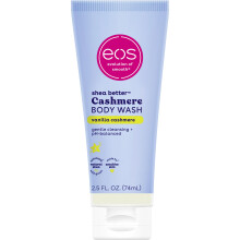 eos Travel Vanilla Cashmere Body Wash- Travel Size Essential Toiletries Mini Body Wash 2.5 fl oz