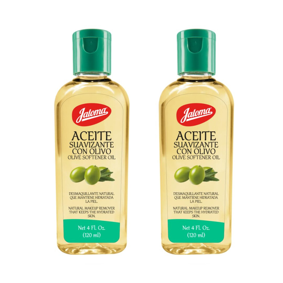 Jaloma Olive Oil Natural Makeup Remover & Hydrating Skin Care 2Pack Of 4 Fl Oz Each 2 Bottles.