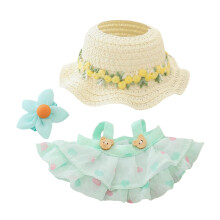 Tj til dukker Tilbehr (ingen dukke) Kawaii Hat Nederdel Outfit St 3 stykker til 15cm 17cm Dukkedragt Stilfuldt Blomsterdukke Hat Tjst Erstat