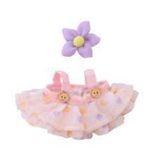 Tj til dukker Tilbehr (ingen dukke) Kawaii Nederdel Outfit St 2 stykker til 15 cm 17 cm Dukkedragt Stilfuldt pkldning Blomsterdukke Tjst E