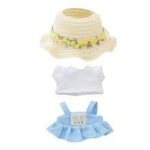 Tj til dukker Tilbehr (ingen dukke) Kawaii skjorte nederdel outfit st 3 stykker til 15 cm 17 cm dukkedragt Stilfuld dukke hat skjorte tj st