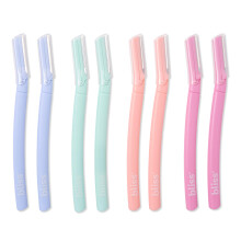 Bliss RVS Wegwerp Dermaplaning Tools | Gezichts Exfoliator en Wenkbrauw Scheermes - 8 stuks