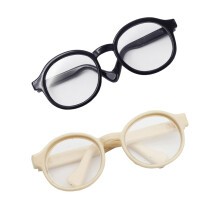 QIXINGWISE 2 peas de culos para bonecas compatveis com bonecas de 17 cm culos de lente transparente de 6,5 cm para bonecas Acessrios de vest