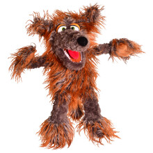 Living Puppets 20-Inch Plush Big Brown Dog Hand Puppet - Fine European Design  Ultra-Soft and Cuddly  Promotes Child Development  Safety Certifie