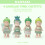 4 conjuntos de roupas de mini boneca para blusas e saias Sonny Angel adequadas para bonecas colecionveis ????de 3 polegadas para colecionadores 4