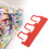 100Pcs Plastic Lock Disposable Seal Self locking Suitcase Shoes Bag Label Tag (Red) 6