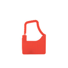 100Pcs Plastic Lock Disposable Seal Self locking Suitcase Shoes Bag Label Tag (Red)