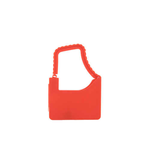 100Pcs Plastic Lock Disposable Seal Self locking Suitcase Shoes Bag Label Tag (Red)