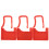 100Pcs Plastic Lock Disposable Seal Self locking Suitcase Shoes Bag Label Tag (Red) 9