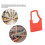 100Pcs Plastic Lock Disposable Seal Self locking Suitcase Shoes Bag Label Tag (Red) 4