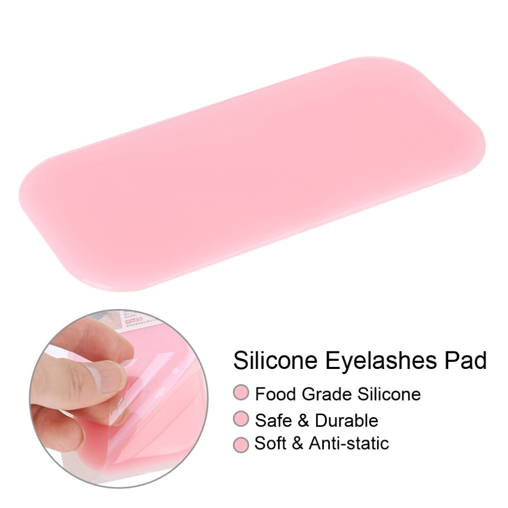 Pink Grafting Eyelashes Silicone Pads Planting Eyelashes Forehead Pads Eyelashes Extension Tool
