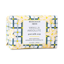 Beekman 1802 Gedem?lk Body Soap Bar Vanilla Absolute - Duftende - 3,5 oz - N?rende fugter & hydrerer - 100 % vegetabilsk s?be med m?lkesyre - Cru