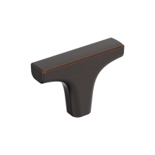 Amerock Merced 2 polegadas (51 mm) de comprimento, boto de gabinete de bronze polido com leo BP37421ORB