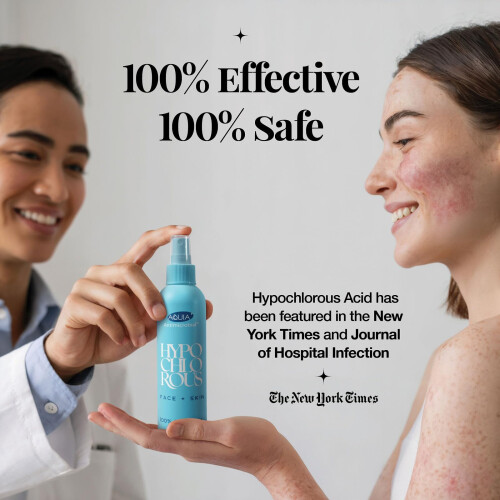 Spray d'acide hypochloreux pour le visage et la peau | Spray après perçage | 8 oz 1