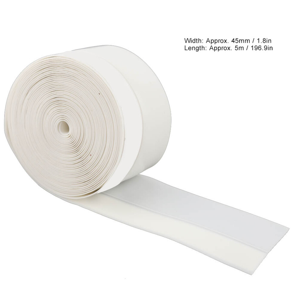 5M 45Mm Self Adhesive Door Window Wind Insect Dust Prevention Sealing Strip (White) 7891324633530