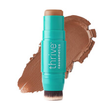 Thrive Causemetics Triple Threat Color Stick: kremowy bronzer i sztyft do konturowania z witamina E olejkiem z wiesiolka wodoodporny, odporny na