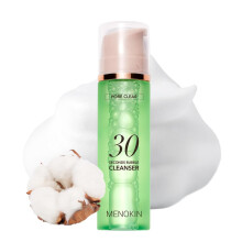 MENOKIN Cotton Cloud Bubble Cleanser [Pore Clear] Grne Tonerde, niedriger pH-Wert, Tiefenporenreiniger fr empfindliche Haut, feuchtigkeitsspendend