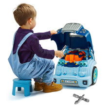 VEVOR Juguete de Motor, 60 Piezas, Set de Reparación de Coche para Niños con Piezas Desmontables, Luces y Sonidos