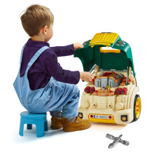 VEVOR Juguete de Motor, 60 Piezas, Set de Reparación de Coche para Niños con Piezas Desmontables, Luces y Sonidos