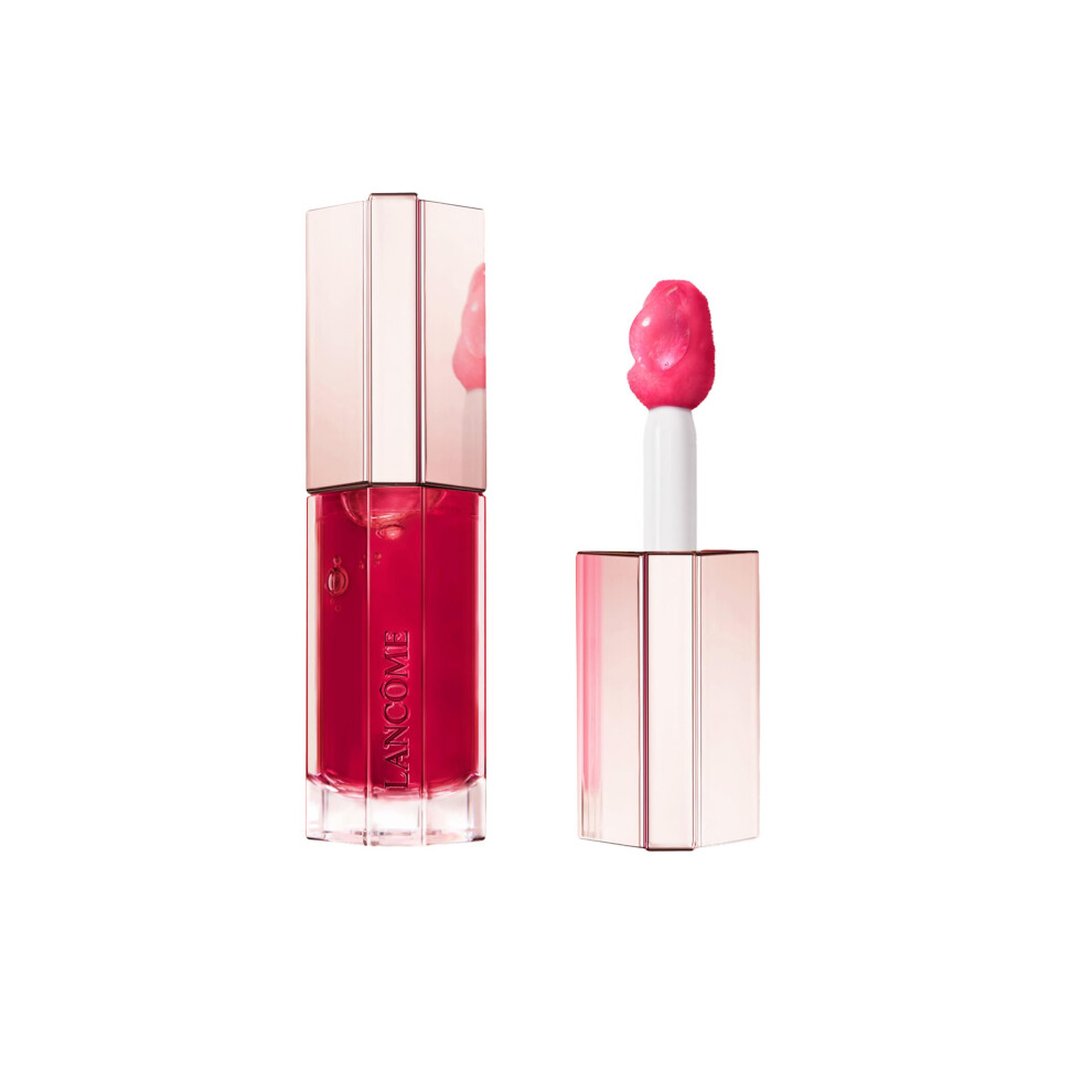 Lancme Lip Idle JuicyTreat Oil-in-Gloss -24HR Hydrating Gloss with Squalane for Instant Shine - 37 Red-y Or Not