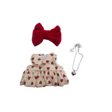 Tj til Labubus Dukke Sde tj til La Bubu Nglering Dukker Kawaii Dress Up Tj til 17 cm Labubus Dukke til fdselsdagsgaver (ingen dukke)(Rd 3)