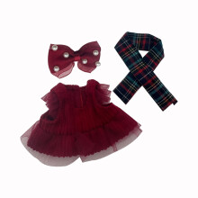 Tj til Labubus Dukke Sde tj til La Bubu Nglering Dukker Kawaii Dress Up Tj til 17 cm Labubus Dukke til fdselsdagsgaver (ingen dukke)(Rd 1)
