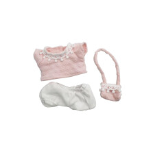 Tj til Labub Dukke Sde tj til La Bubu Nglering Dukker Kawaii Dress Up Tj til 17 cm Labubus Dukke til fdselsdagsgaver (ingen dukke)(Pink 2)