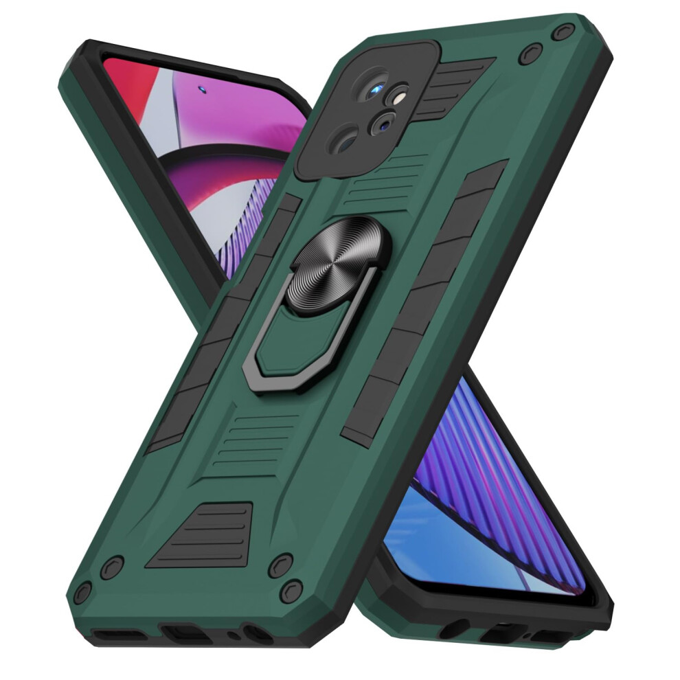 Oakxco Schutzhlle Fr Motorola Moto Power 5G 2023 Mit Magnetischem Ringstnderhalter, Robuste Kameraschutzhlle In Militrqualitt Mit Stnder H-image