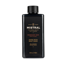 Mistral Men's Body Wash & Shampoo Mahagoni Rum 13,5 oz | 2-in-1 natrliches Duschgel fr Mnner | Frei von SLS, Parabenen und Phthalaten | Natural Me