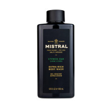 Mistral Men's Body Wash & Shampoo Zypresseneiche 13,5 oz | 2-in-1 natrliches Duschgel fr Mnner | Frei von SLS, Parabenen und Phthalaten | Natural