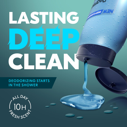 Degree All Day Fresh Body Wash Cool Rush Deep Cleansing 20 FO 2