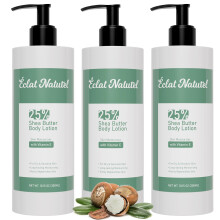 ?CLAT NATUREL Sheabutter-Krperlotion fr trockene Haut, 25 % Sheabutter-Lotion mit Vitamin E, Feuchtigkeitsspender, feuchtigkeitsspendende, nhrende