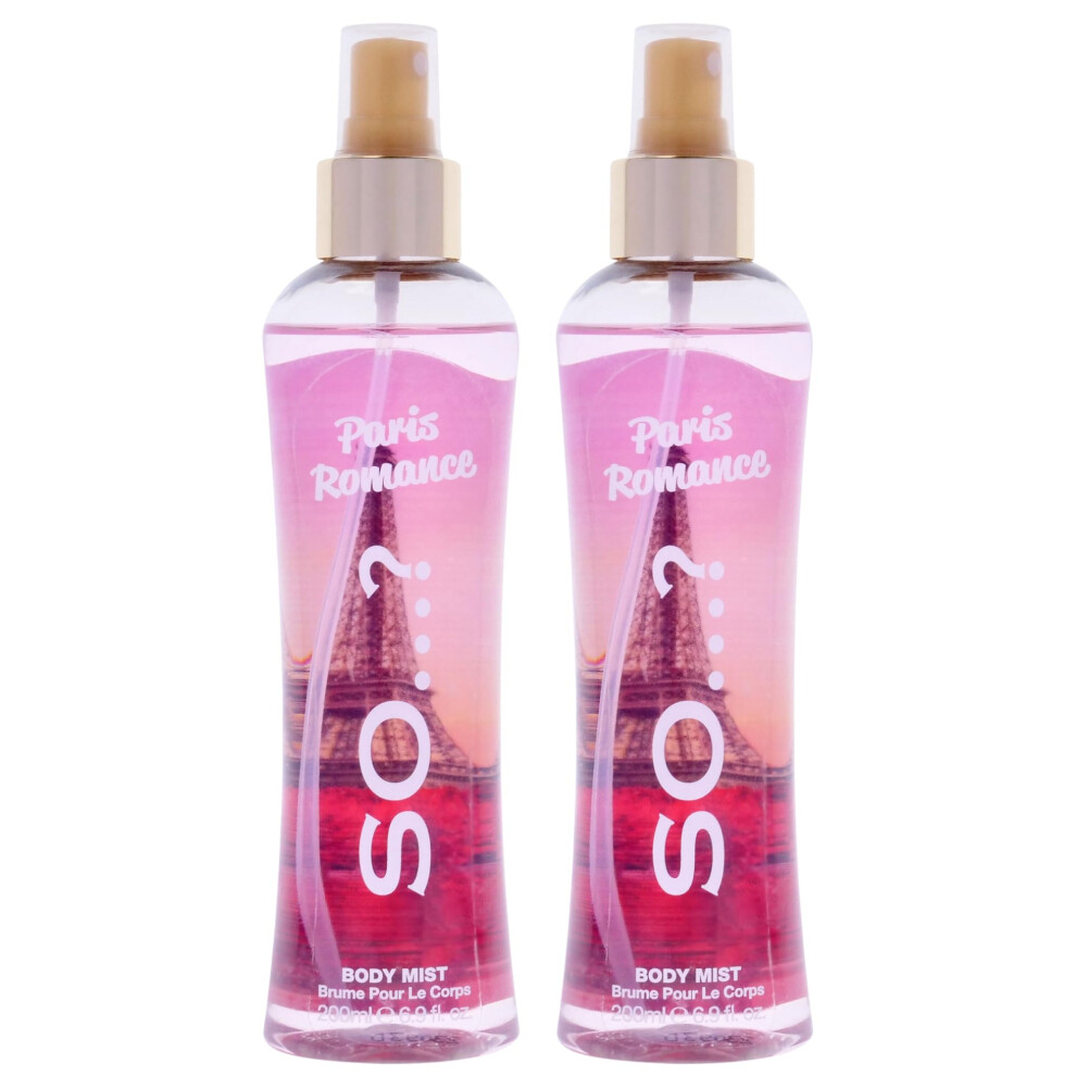 So...? Paris Romance Body Mist for Women - 6.9 oz Body Mist - Pack of 2
