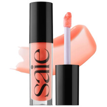 SAIE GlossyBounce - lucidalabbra idratante e olio di labbro colorato con acido ialuronico e olio di jojoba per labbra grassocchi e morbide non acerbo