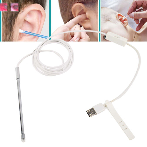 4.9mm Visual Ear Nose Cavity Endoscope Endoscope Camera Video Inspection Earpick With LED Light