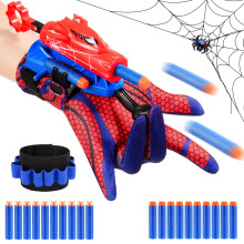 Excitobo Superhero Web Shooters para crianas de 8 a 12 anos de idade, lanador de pulso de aranha ajustvel, conjunto de brinquedos com 20 dardo