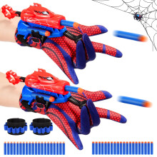 2 set Superhero Web Shooters fr barn i ldern 8-12 r Justerbar Spider Wrist Launcher Slinging Toy Set med 40 pilar Idealisk fdelsedag fr pojk