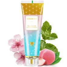 Dentifricio sbiancante di niacinamide Yayashi Niacinamide Dentifricio sbiancante intensivo con cure delicata naturale rimozione profonda rimozione de