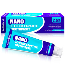 Smileshark nano idrossiapatite dentifricio (4,2 once) dentifricio libero di fluoro con sapore di menta che rimaneralizzato per denti sensibili formul