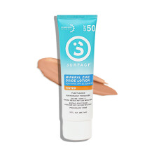 Lozione solare minerale per superfici SPF 50 Formula leggera non nano di ossido di zinco Adatto alla barriera corallina Protezione ad ampio spett