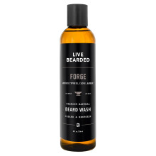 Live Bearded Beard Wash 8 fl oz Gesichtsreiniger auf Wasserbasis mit rein natrlichen Inhaltsstoffen fr eine sanfte Tiefenreinigung hergestellt