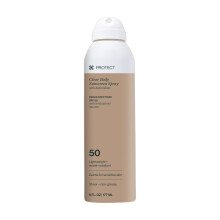 Dermasport SPF 50 Clear Body Sunscreen Spray with Antioxidants- Reef Safe Sunscreen- Sun Care